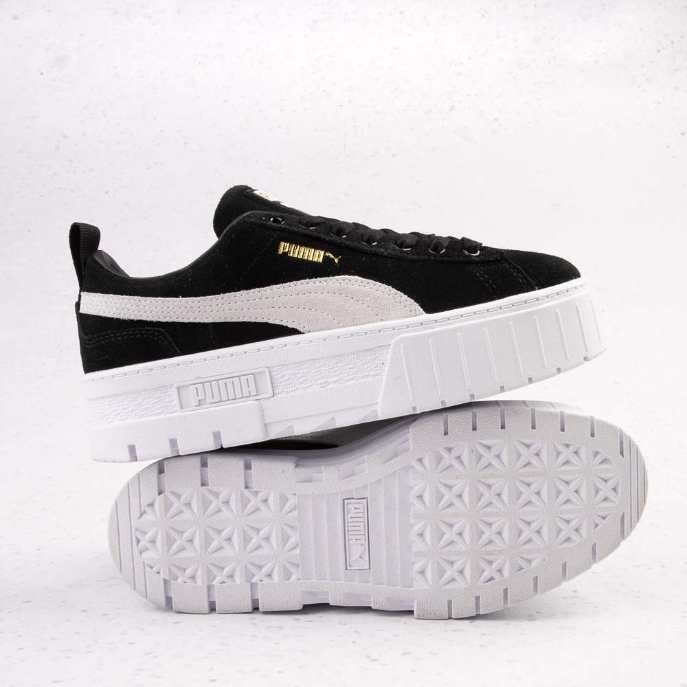 Puma Women's Black and White Platform Sneakers
